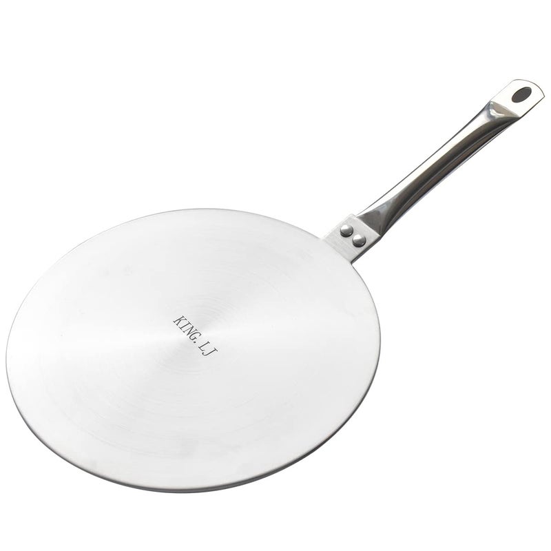 KING.LJ Heat Diffuser Induction Plate 9.45inch/24cm Stainless Steel For Gas Stove Glass Cooktop Induction Plate Adapter Induction Cooker Cooking Hob Range Pansâ€¦ - Image 1